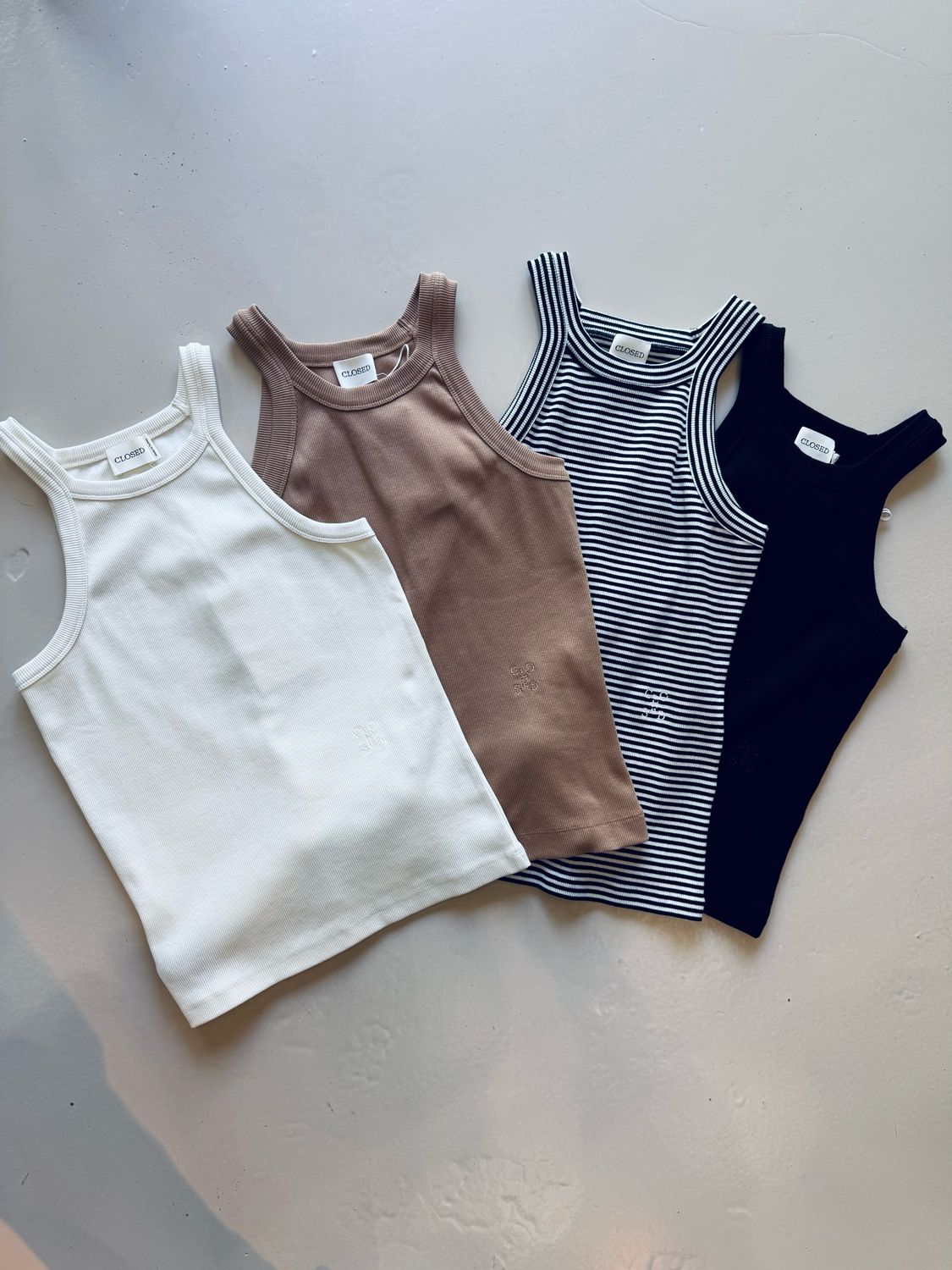 Closed racer tank top biscotti brown C95569-42T-EM