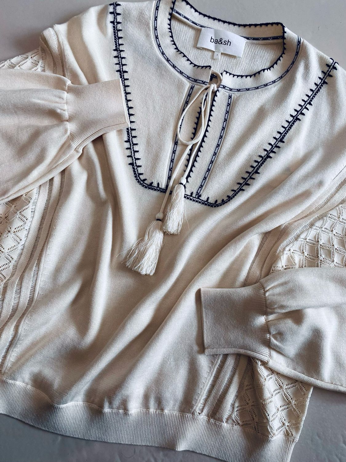 ba&amp;sh Bausca jumper Off white 1H25BAUS