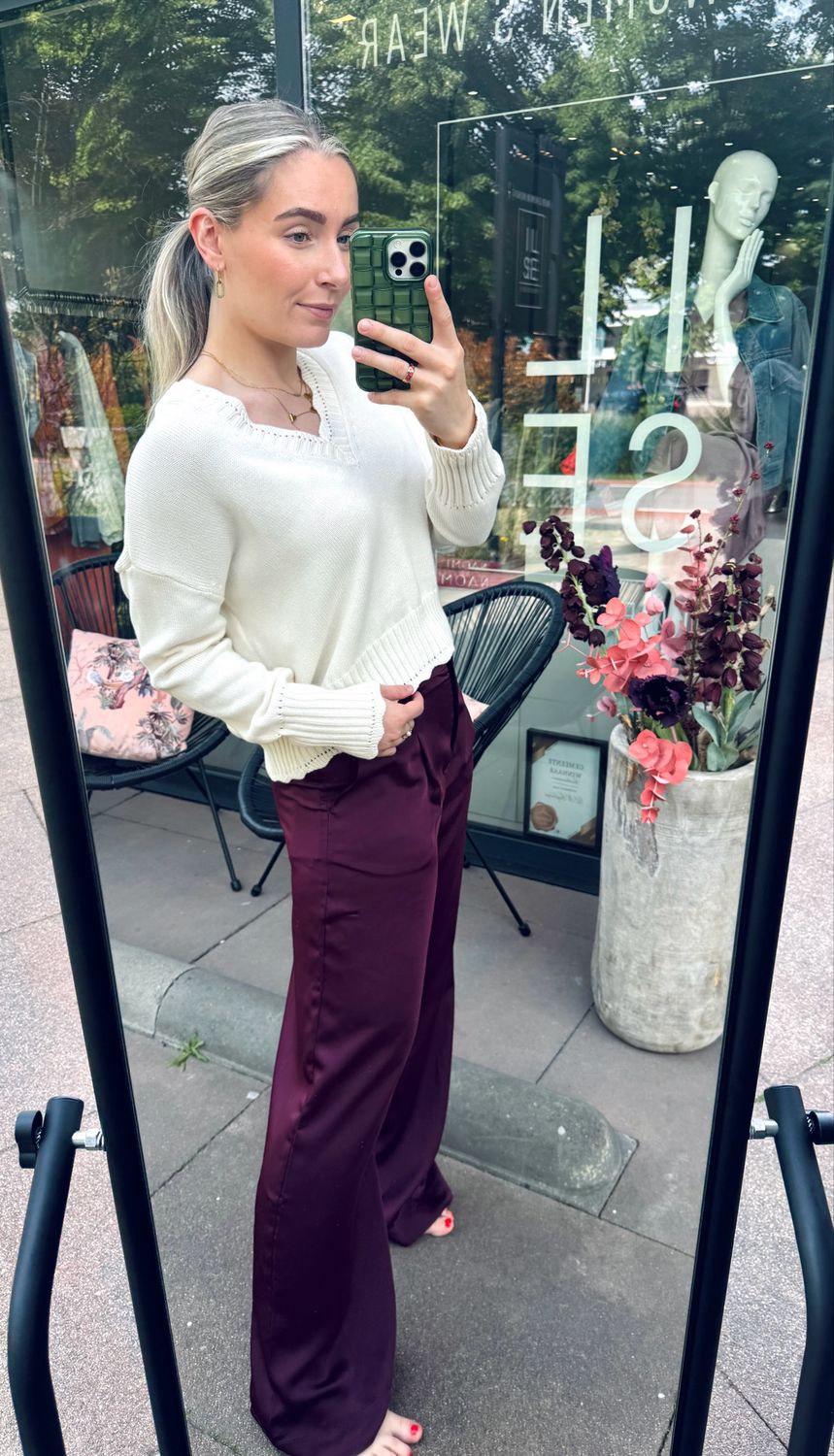 ba&amp;sh Charly pants Bordeaux 1H25CHAR