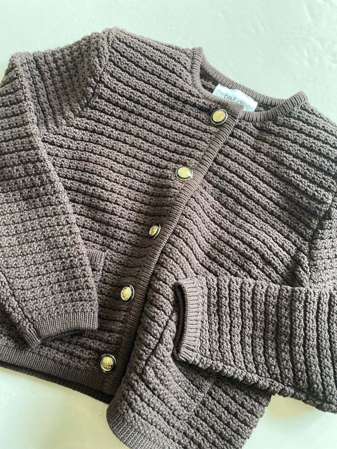 ba&amp;sh Cardigan Gaspard Bruin 1H24GASP