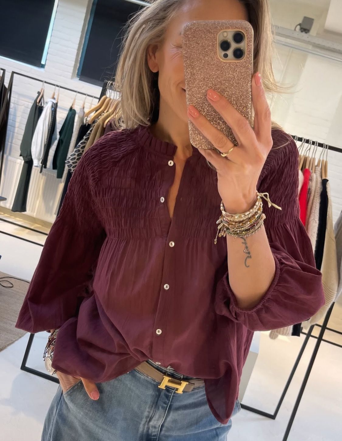 By-Bar lilly blouse pecan 25512050