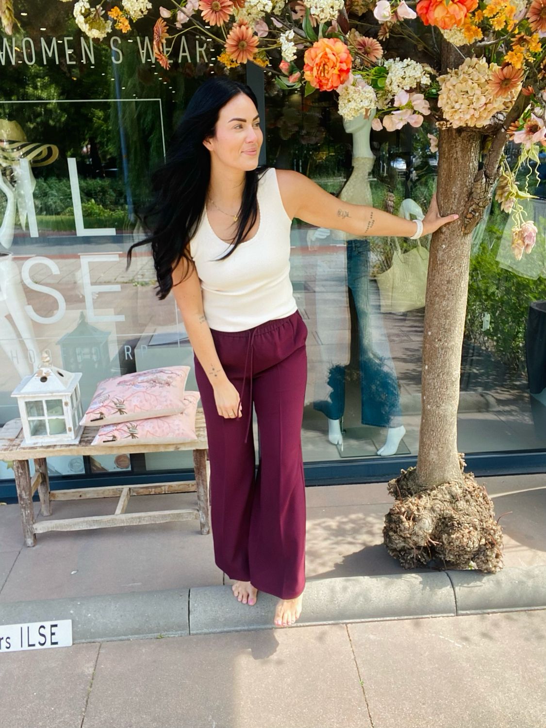 Twinset Pantalone Bordeaux 252TP2611