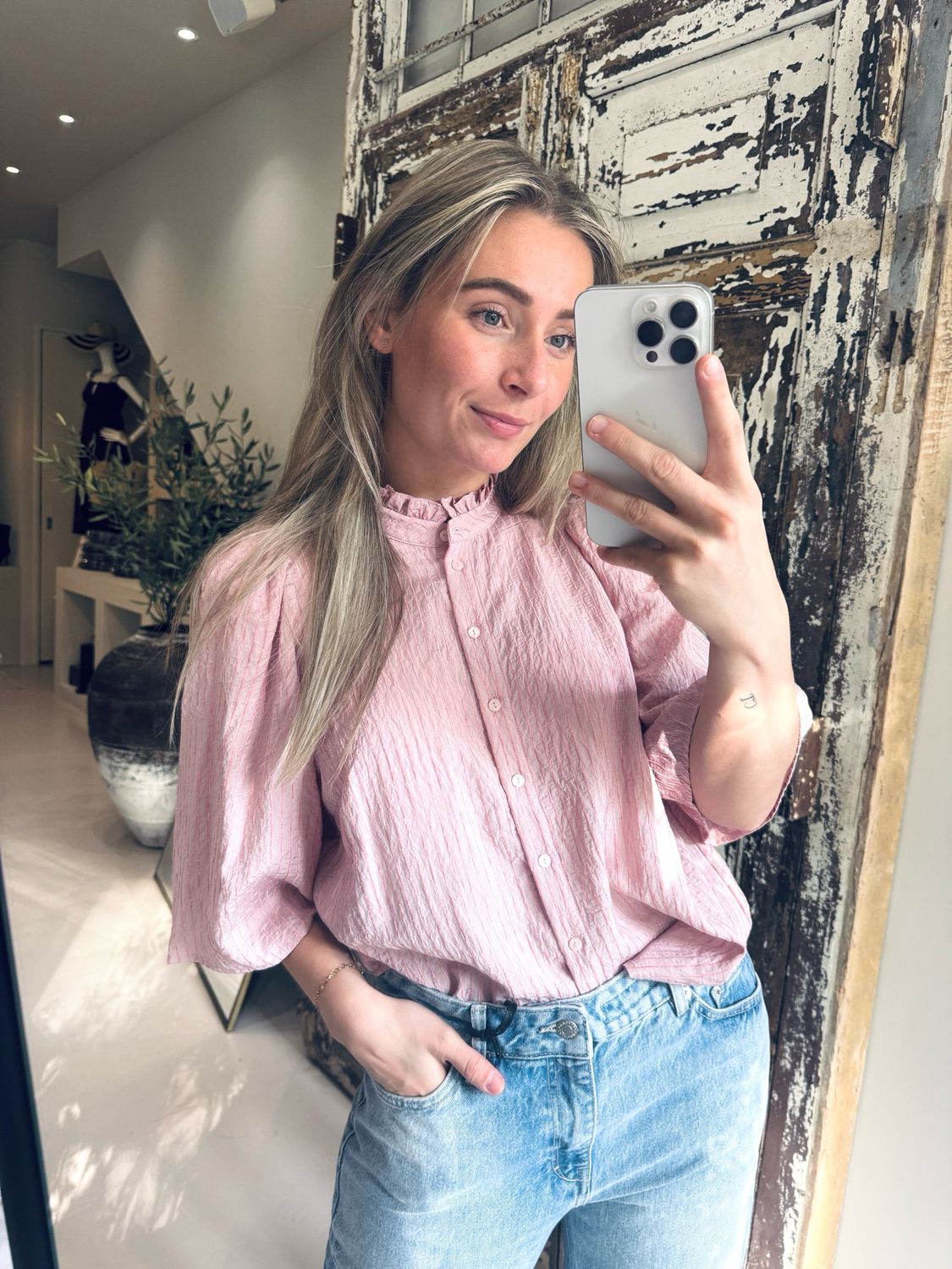 Co'couture ViolaCC SS Shirt Roze 35896