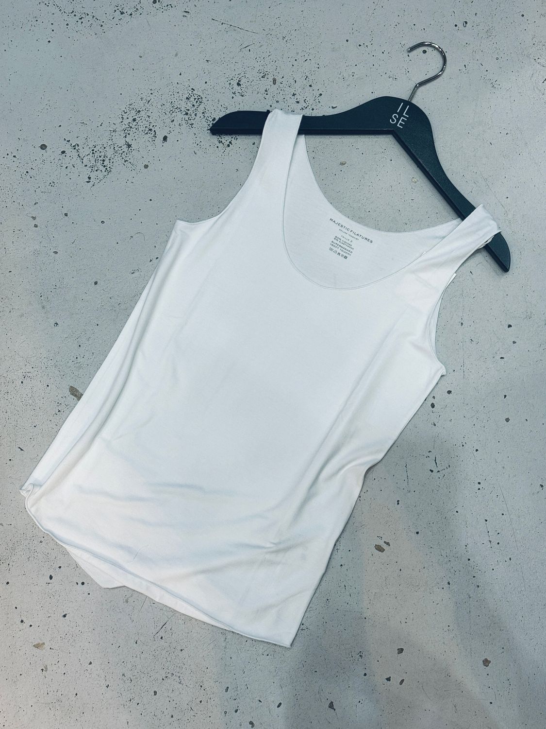 Majestic Filatures Abby Singlet wit M001-FDE001 Majestic Filatures Abby Singlet wit M001-FDE001