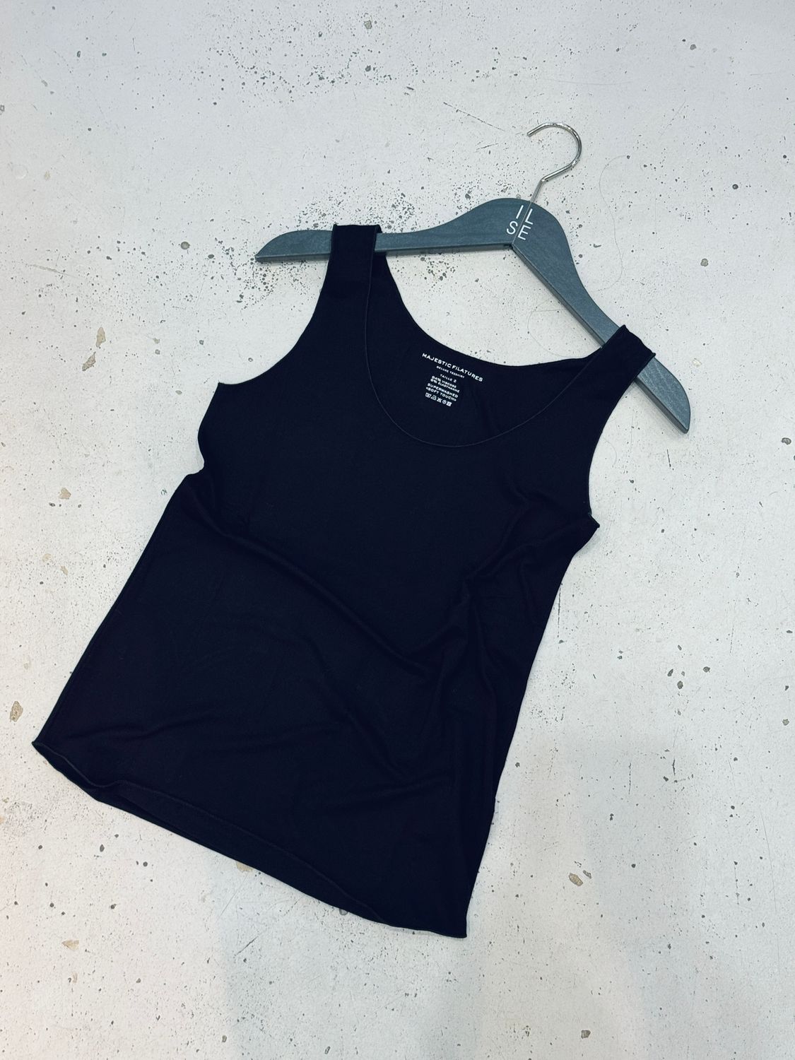 Majestic Filatures Abby Singlet zwart M001-FDE001 Majestic Filatures Abby Singlet zwart M001-FDE001