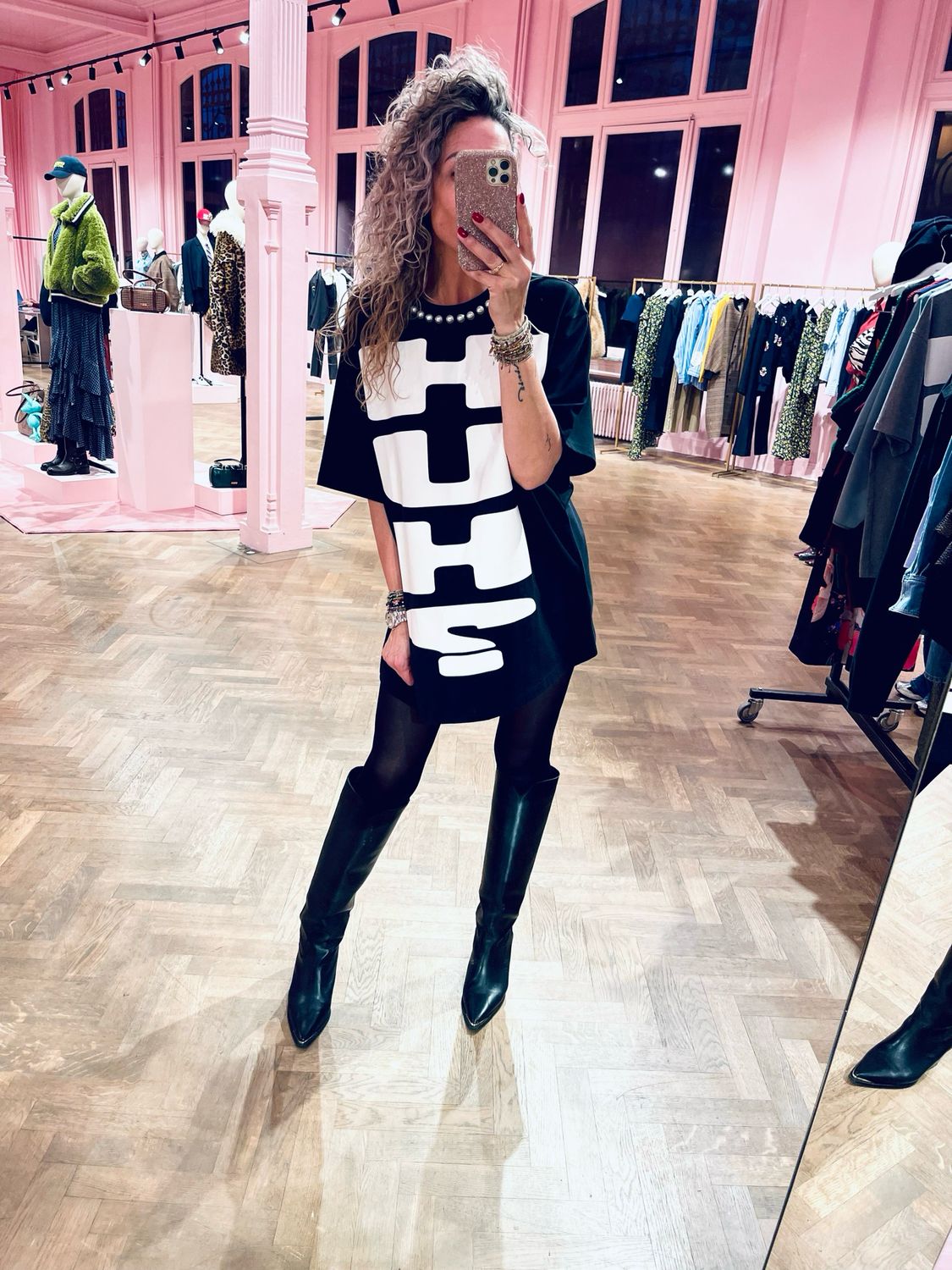 Essentiel Antwerp Beads print t-shirt Multi IPOP