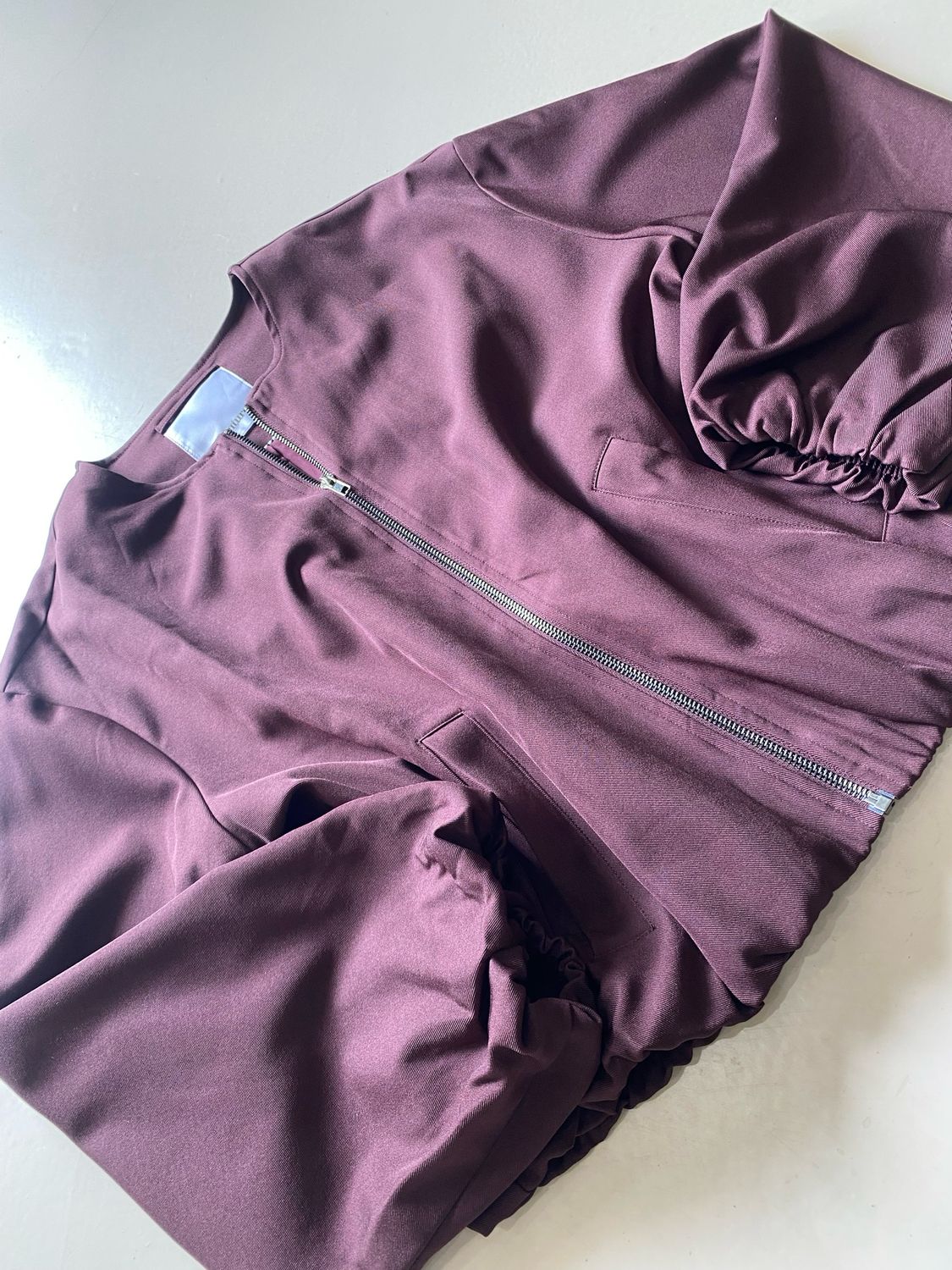Co'couture LunaCC Balloon zip jacket Bordeaux 30330