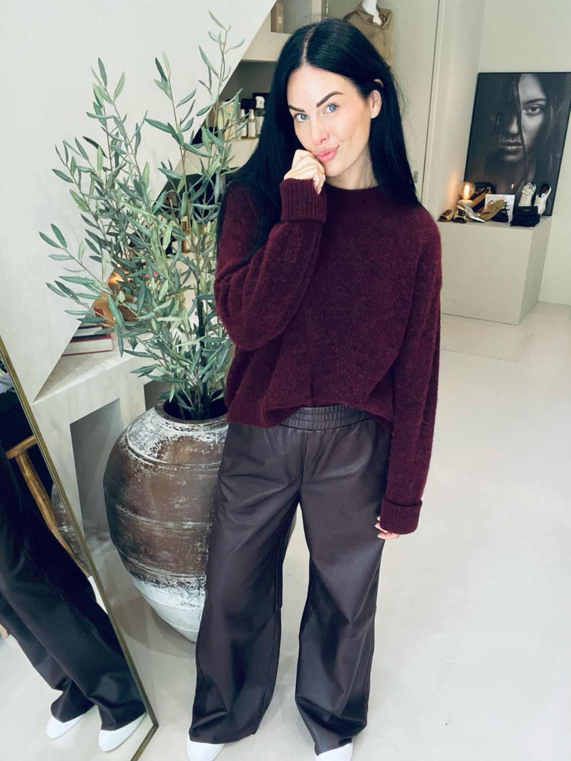 Ibana Pants payten Bordeaux 302550003