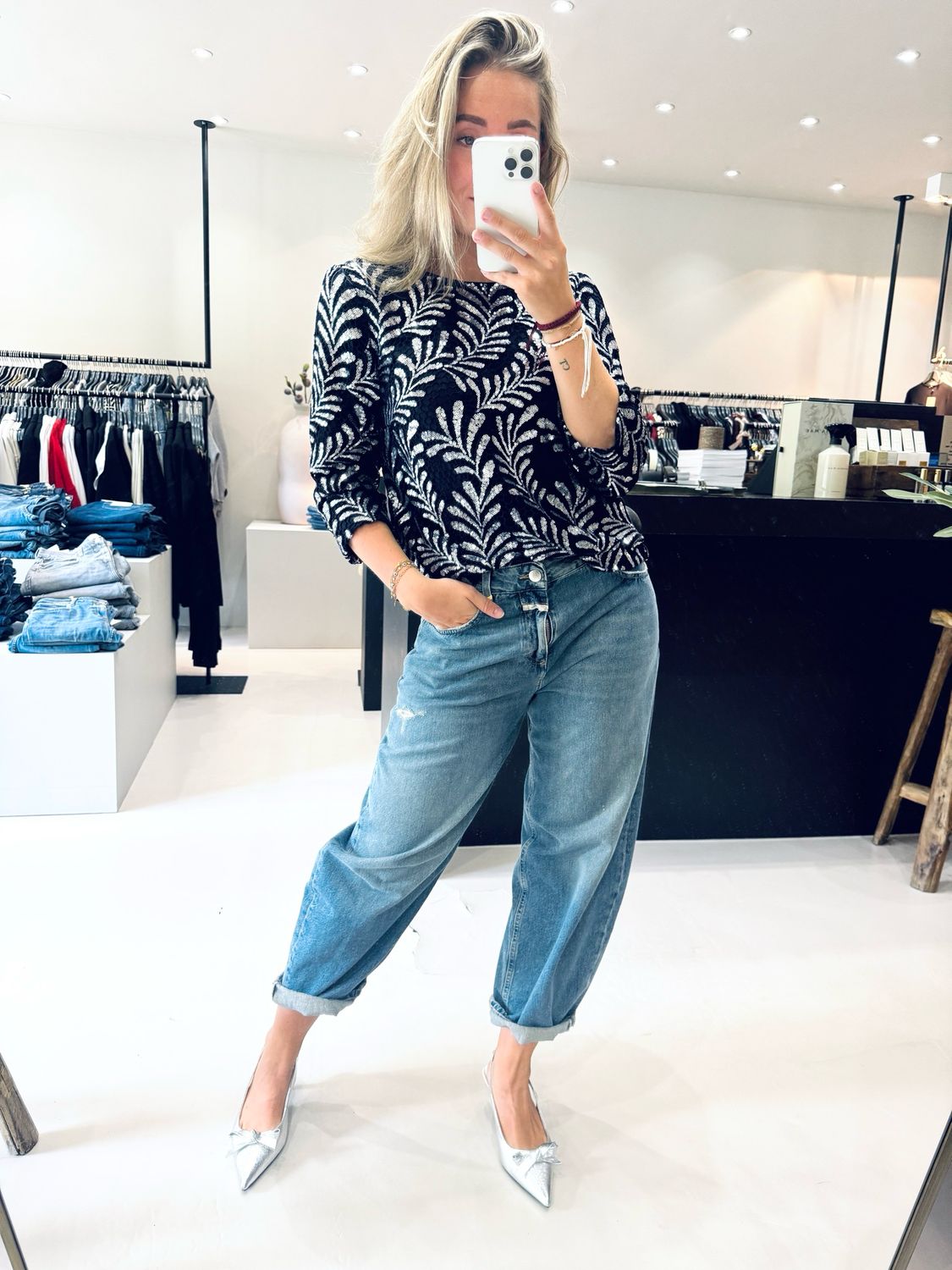 Bruuns Bazaar KumarahouBBignara blouse Navy BBW4624