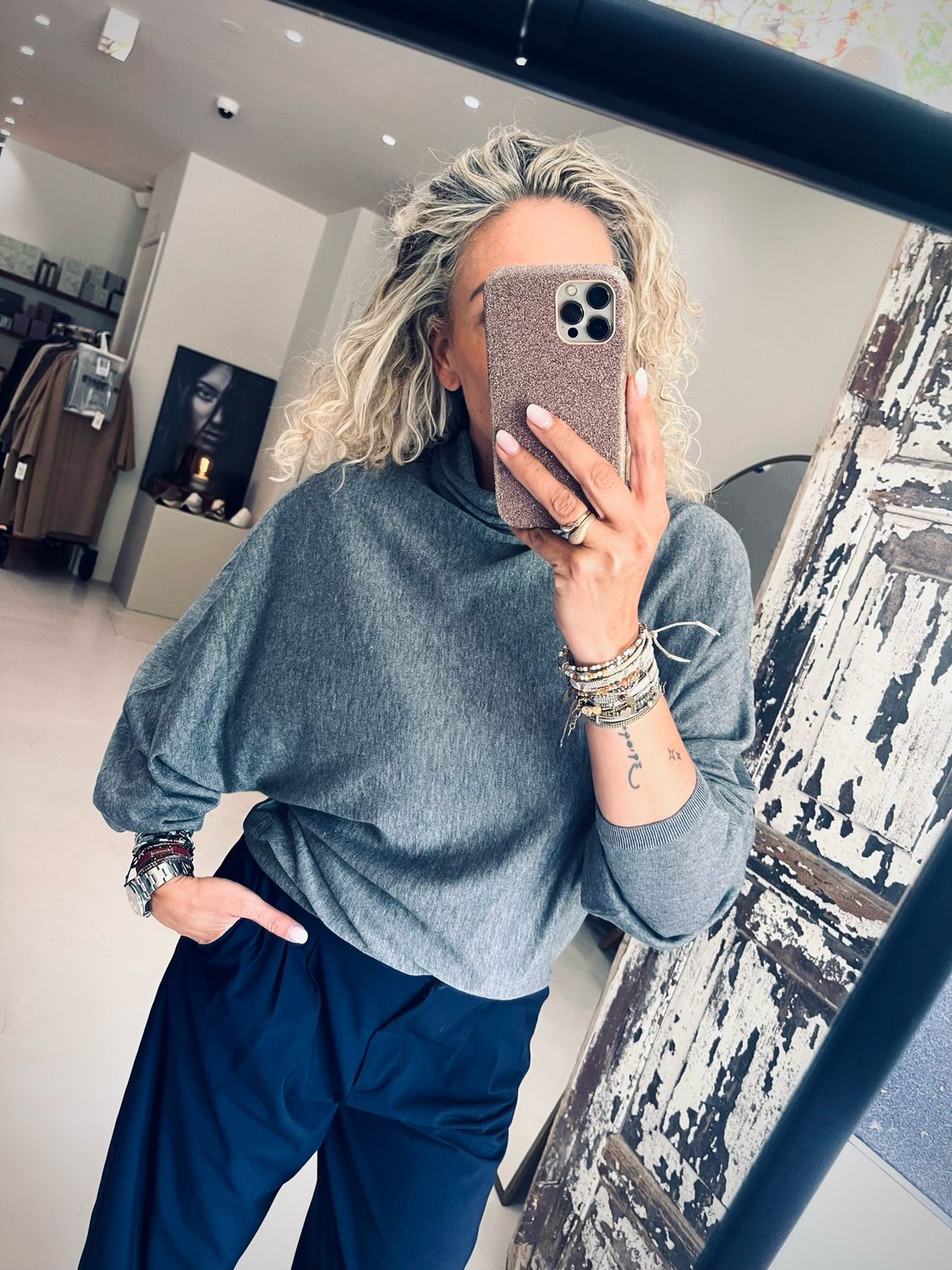 By Malene Birger Maggali Knit Grijs 103495