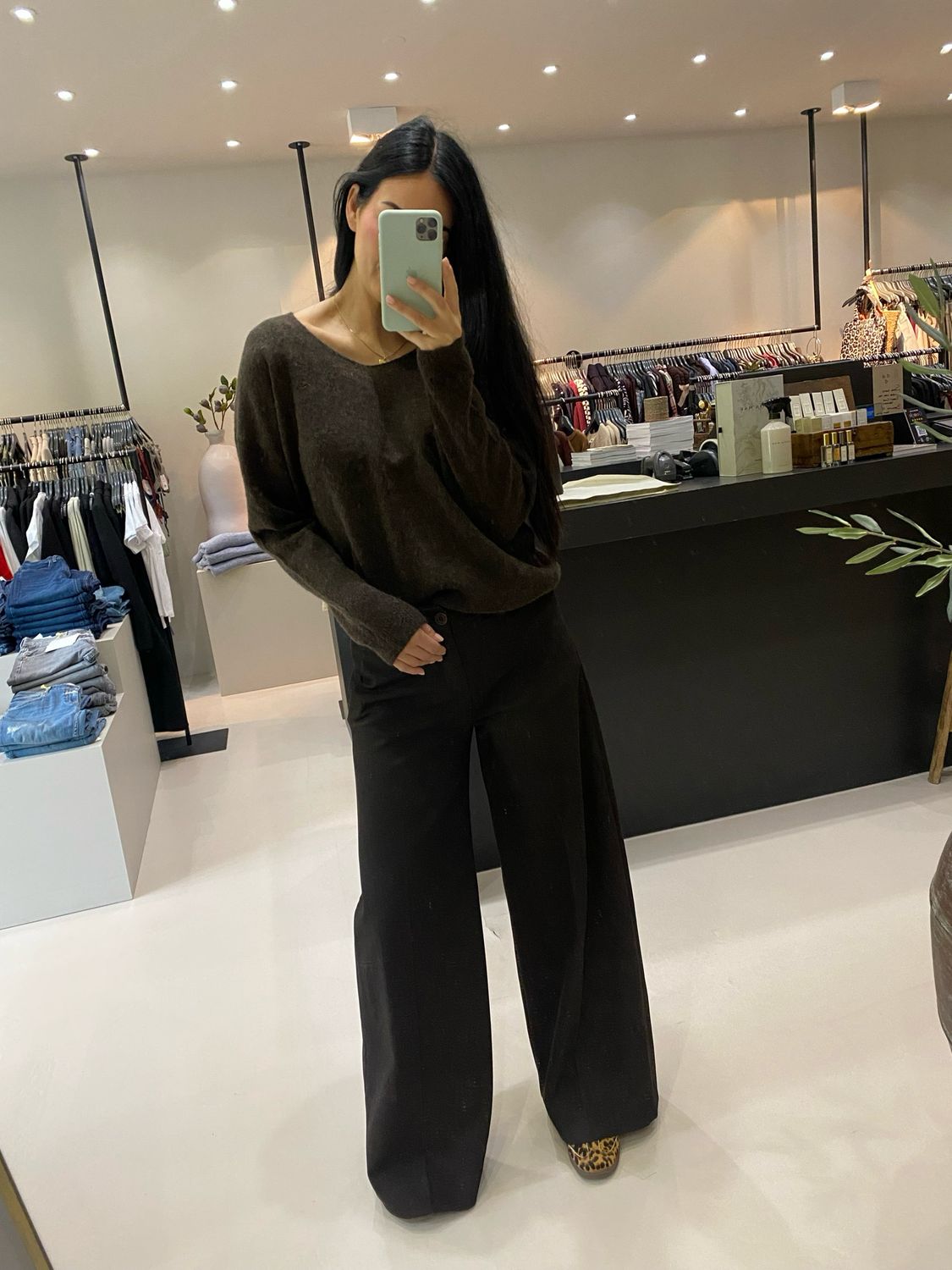 Lois Silvia wide pants Bruin 3144-7775