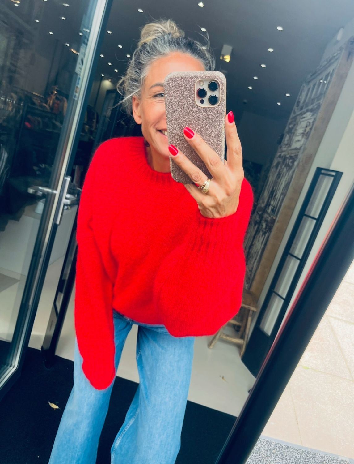 By-Bar sonny pullover scarlet red 25515014