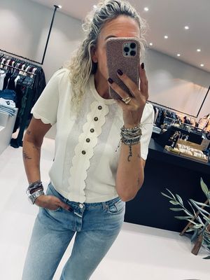 Twinset Knit top Off White 252TP3203 Twinset Knit top Off White 252TP3203