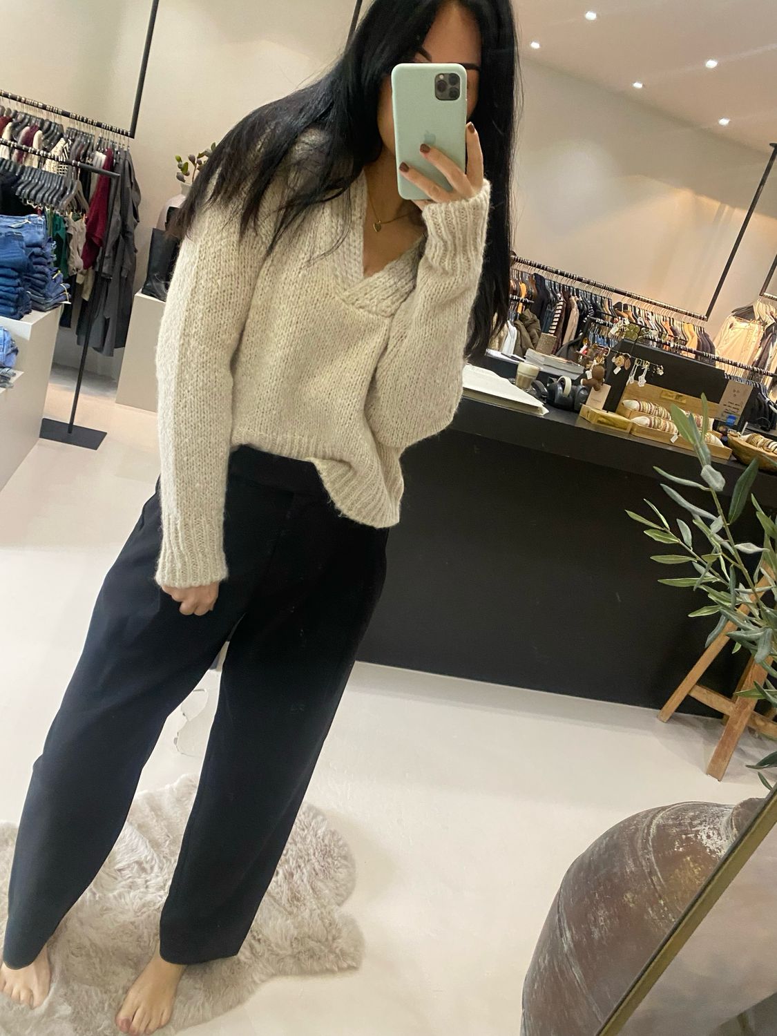 By-Bar perle pullover chalk 25515002