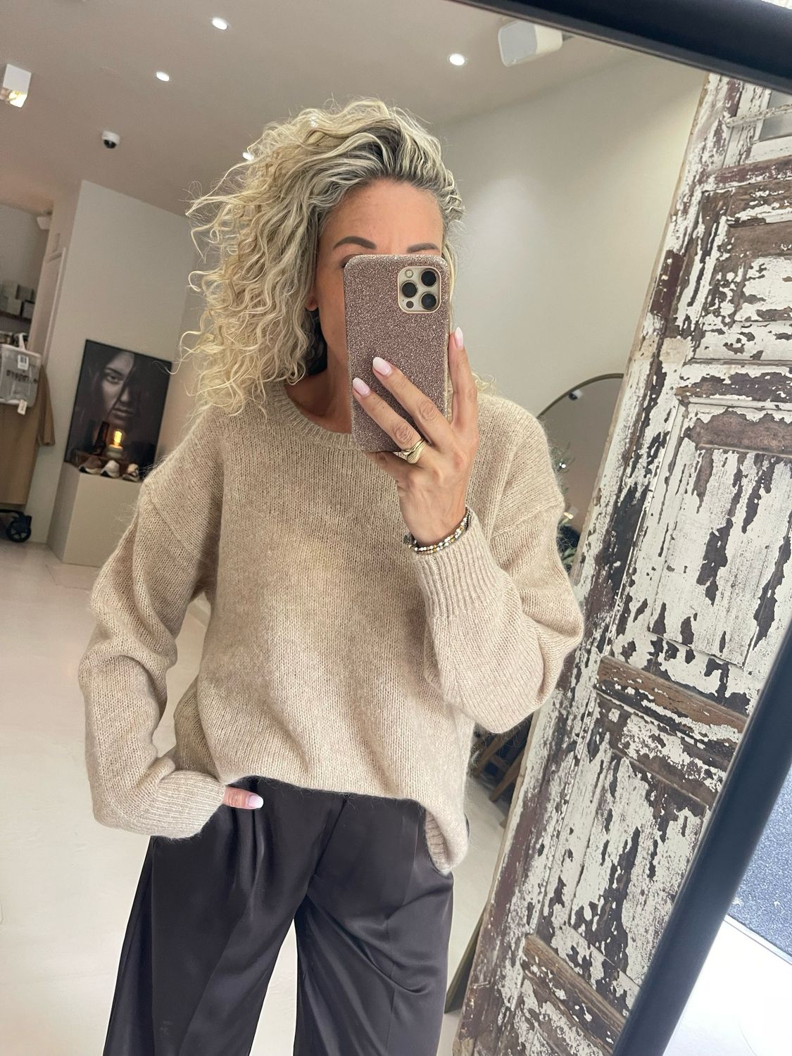 By Malene Birger Briella Knit Beige 101956