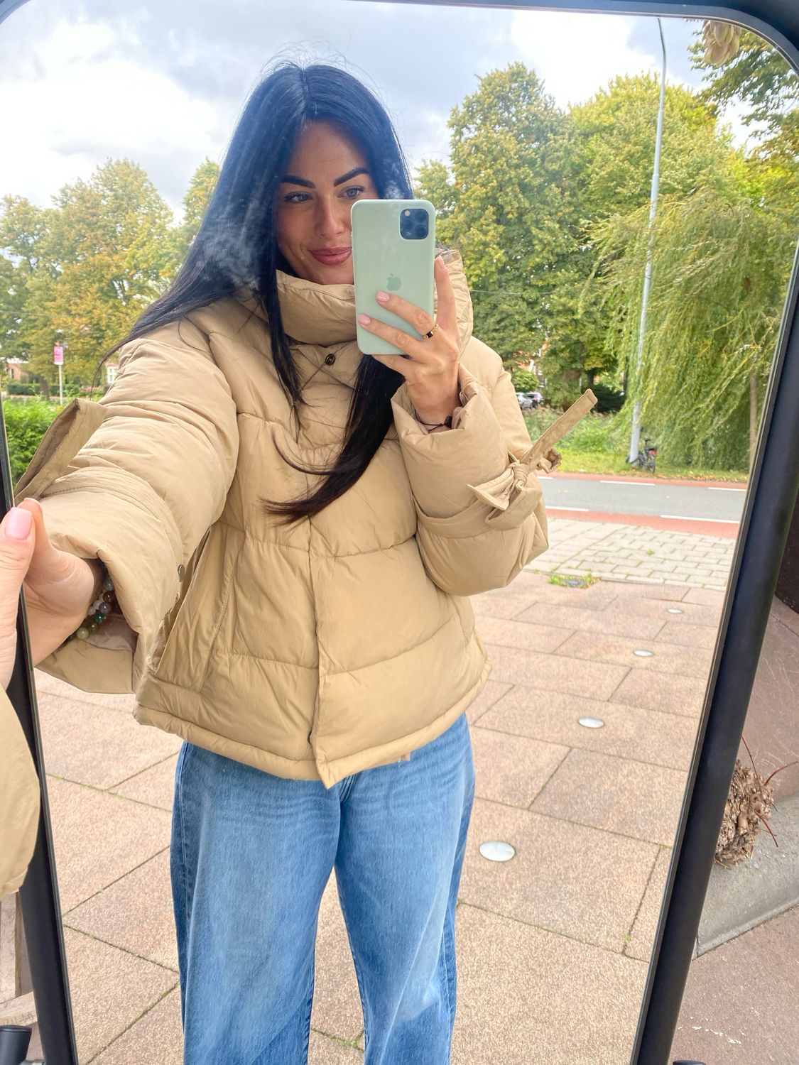 Co&#39;couture Megan CC Puffer jacket Beige 30337