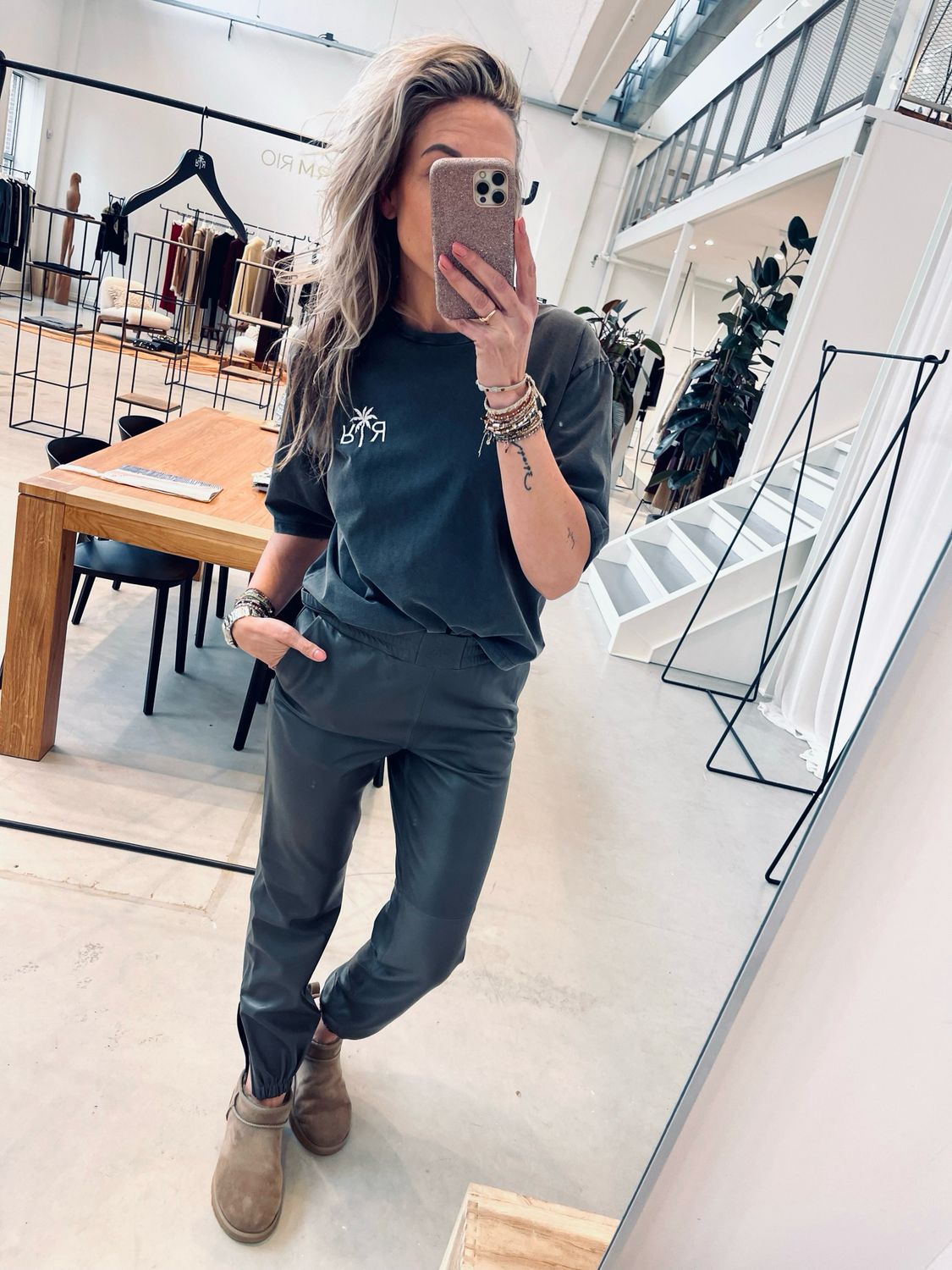 Raiine Leather pants Ruby