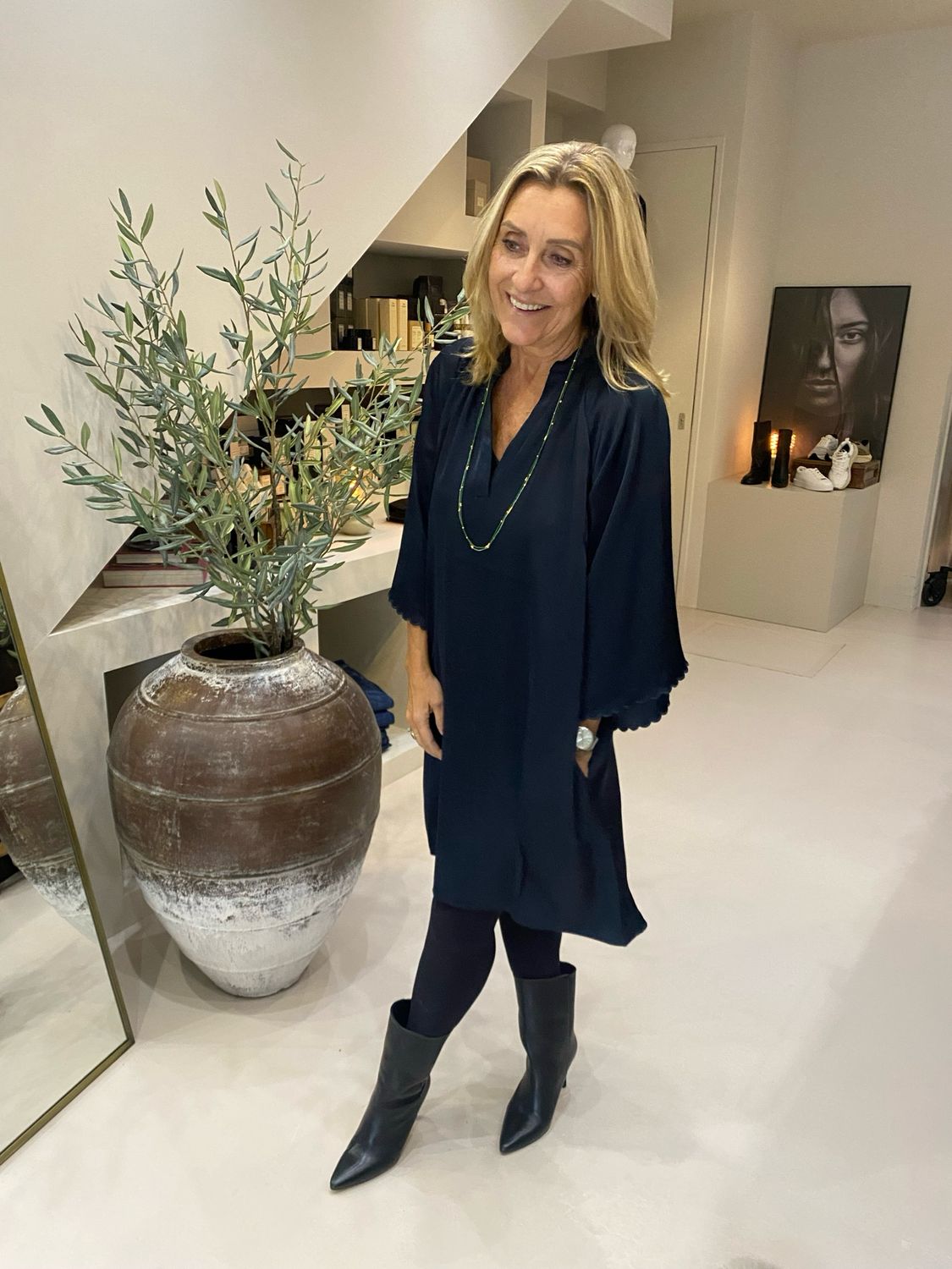 Bruuns Bazaar BeckiaBBwendisa dress Navy BBW4613