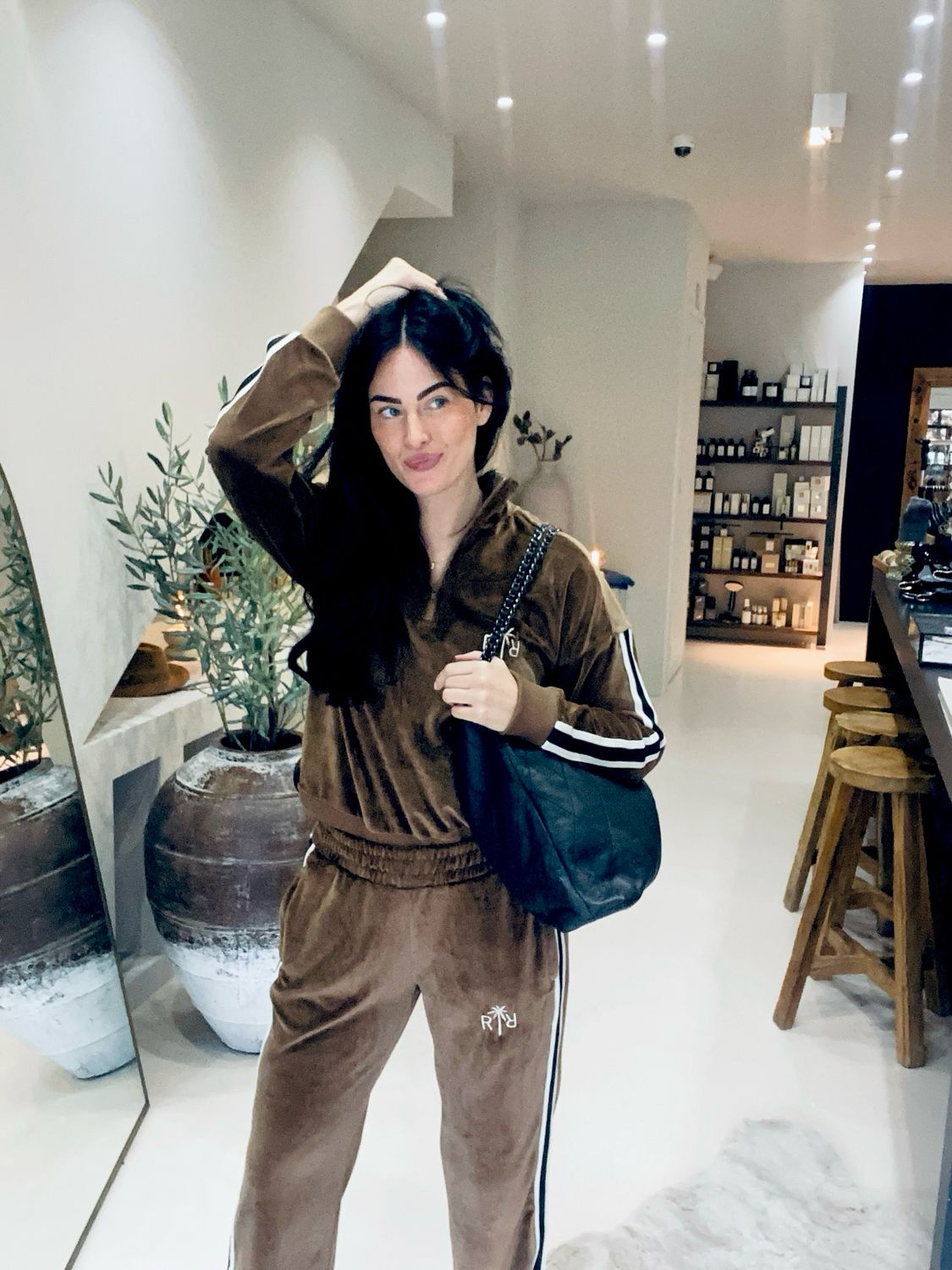 Raiine Signature pants velvet Bruin Ralph