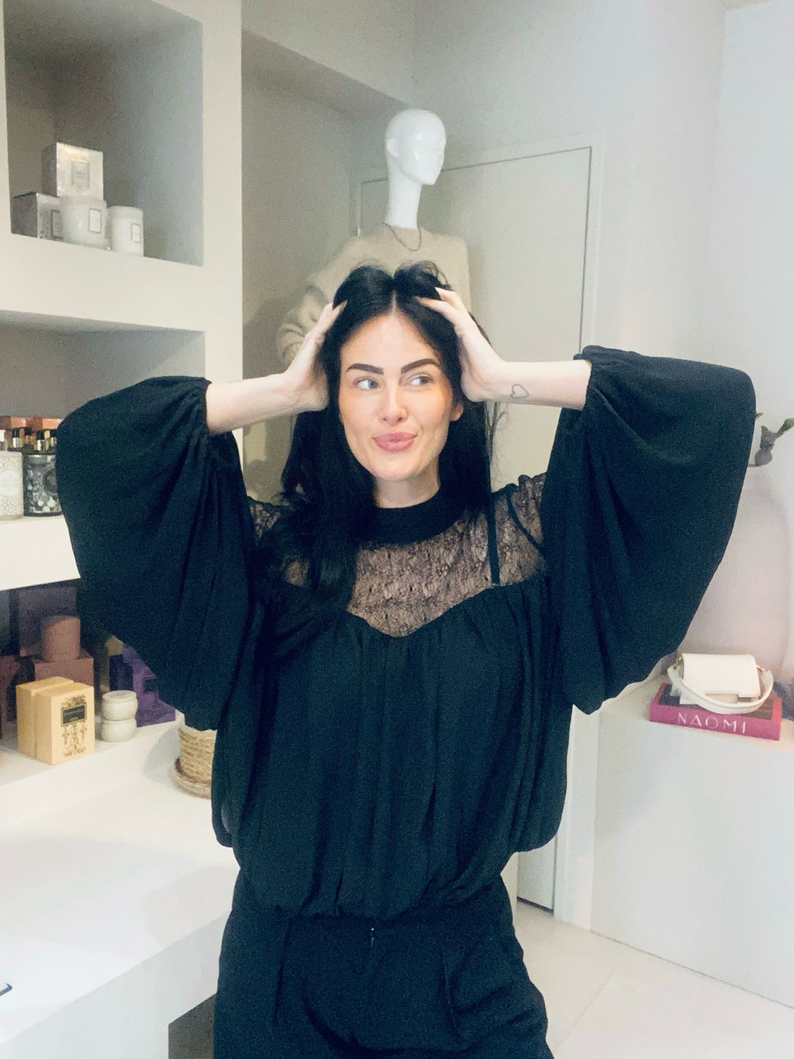 Co&#39;couture MingoCC mix lace blouse 35986