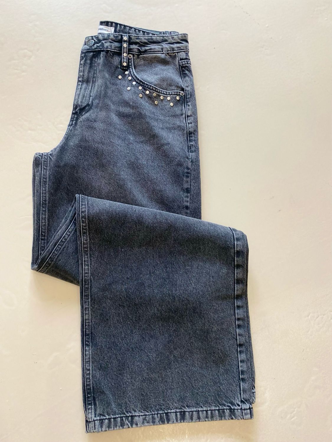 Co&#39;couture VickyCC stud wide LL jeans 31639