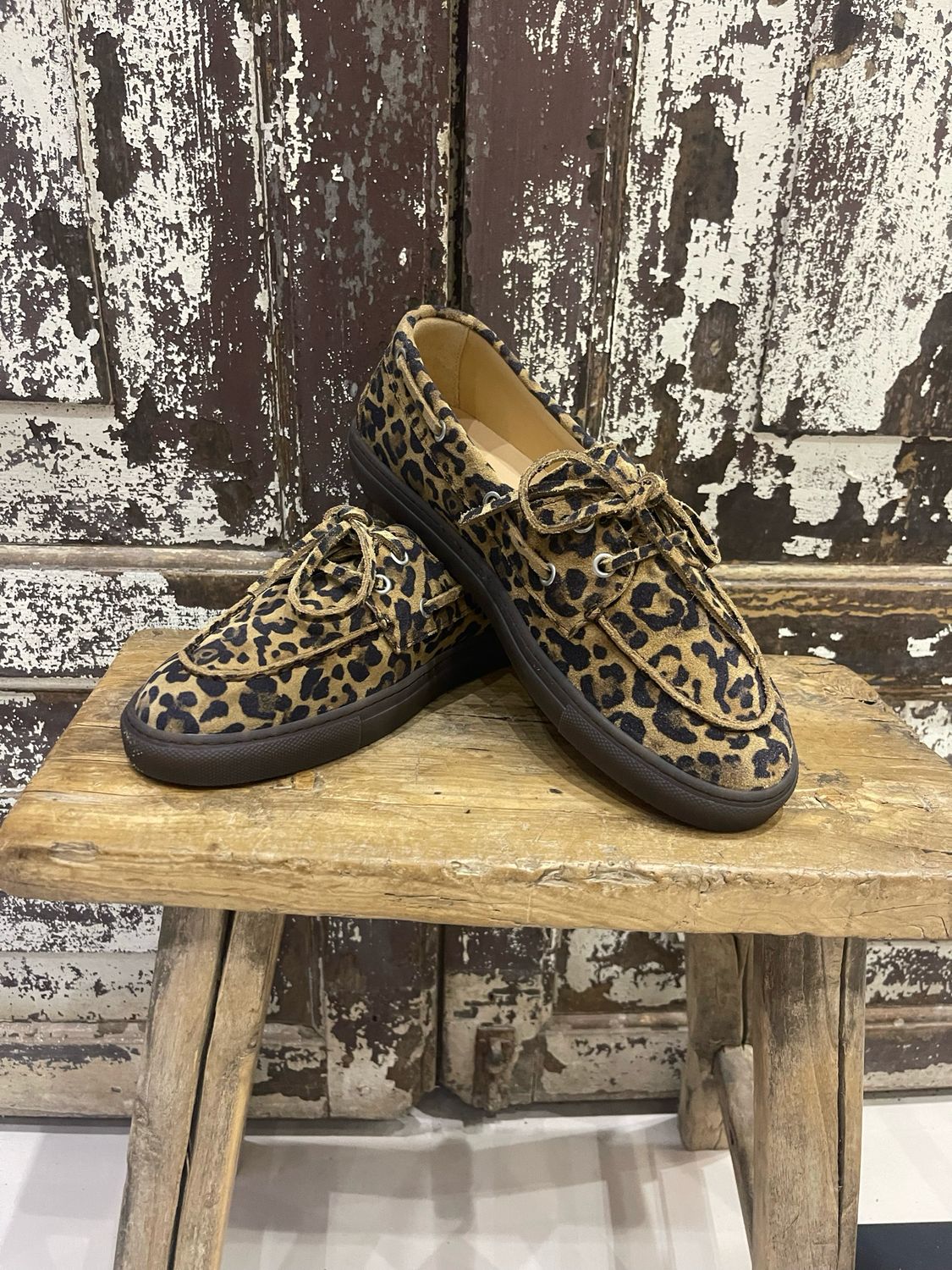 Copenhagen Studios Bootschoen suede leopard CPH160