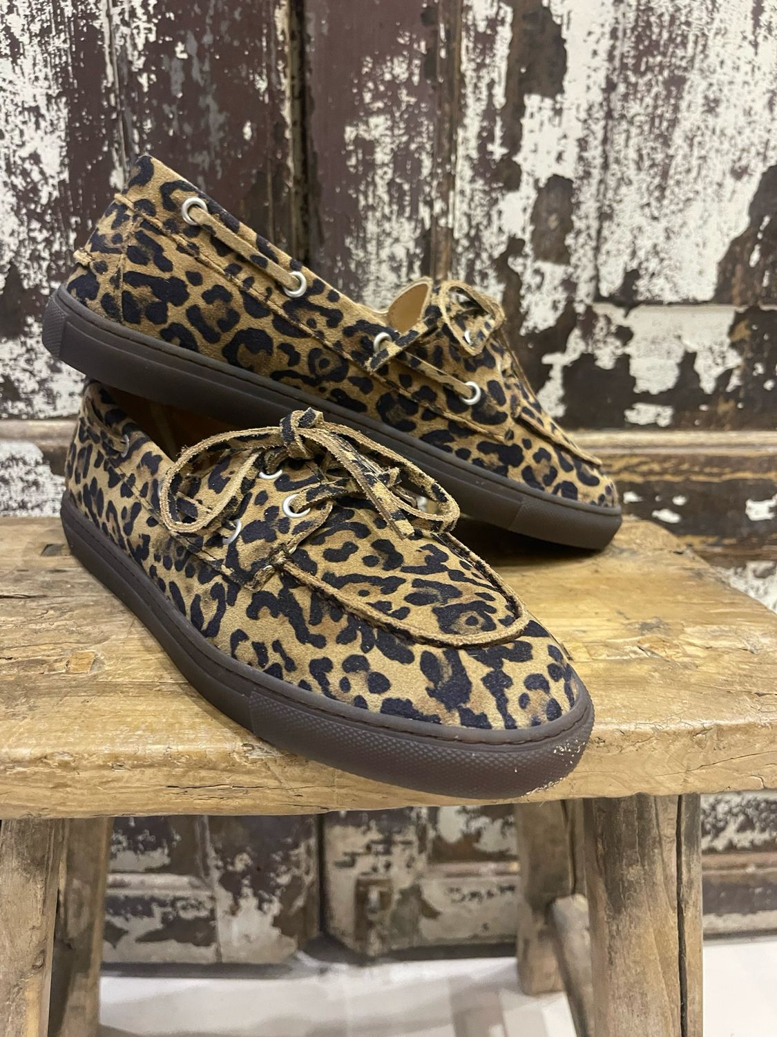 Copenhagen Studios Bootschoen suede leopard CPH160