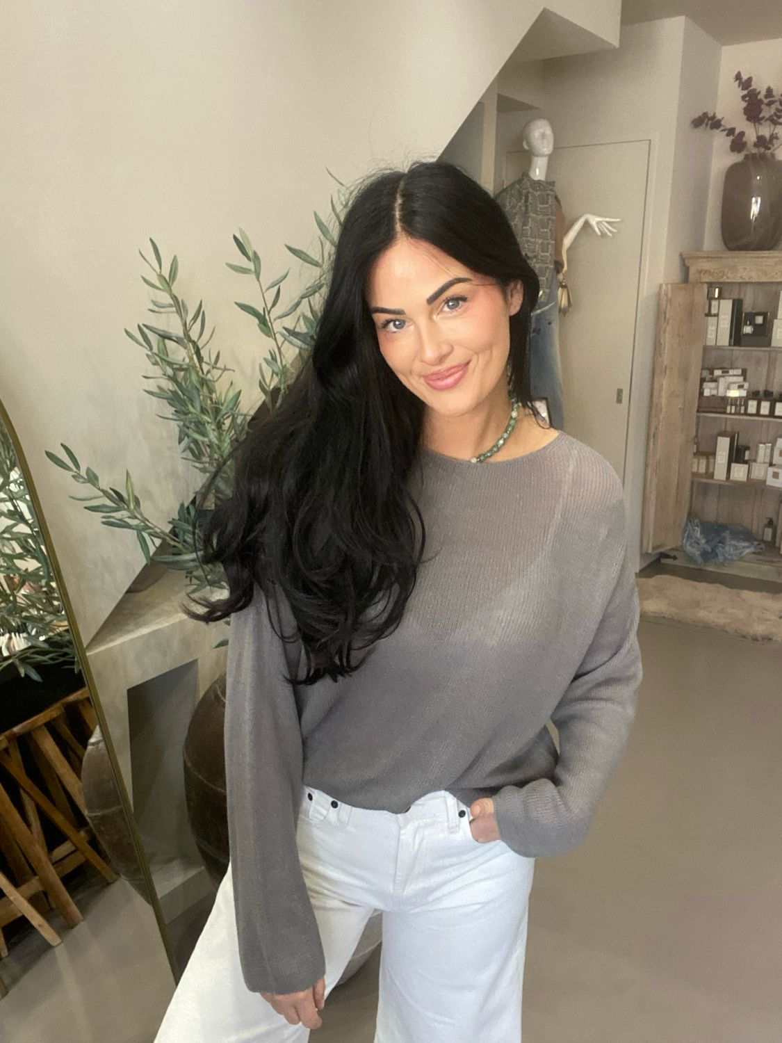 American Vintage PULL ML COL BATEAU LIU18AE26