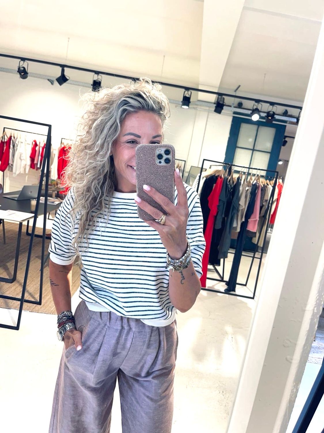 By-Bar neva heavy jersey stripe top 26211030