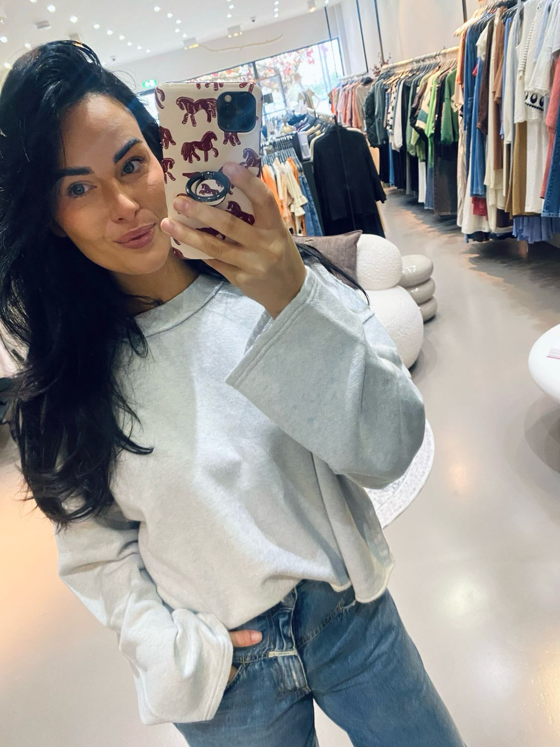 American Vintage SWEAT ML COL ROND DAN03AE26