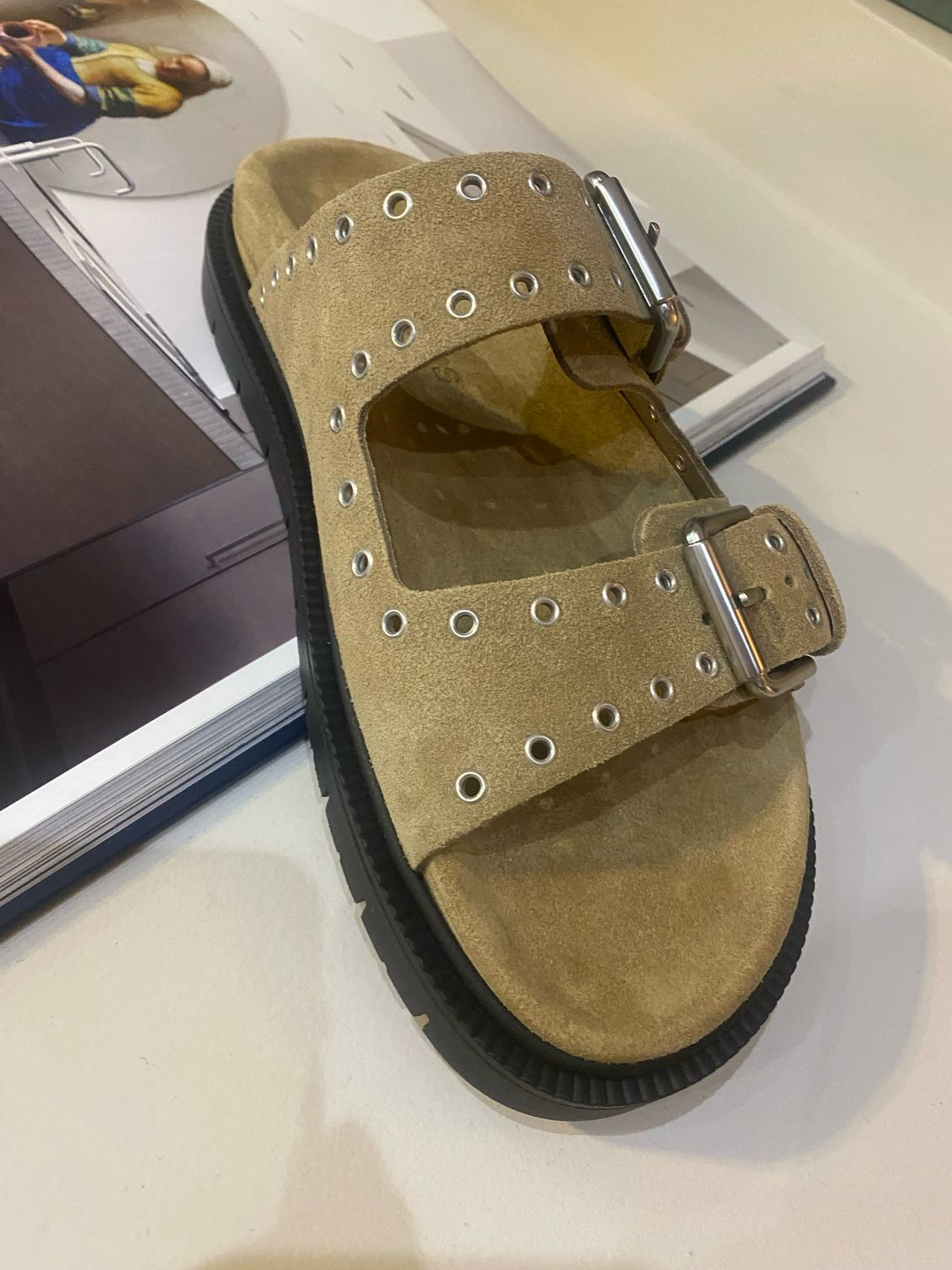 Copenhagen Studios Suede sandaal studs CPH702