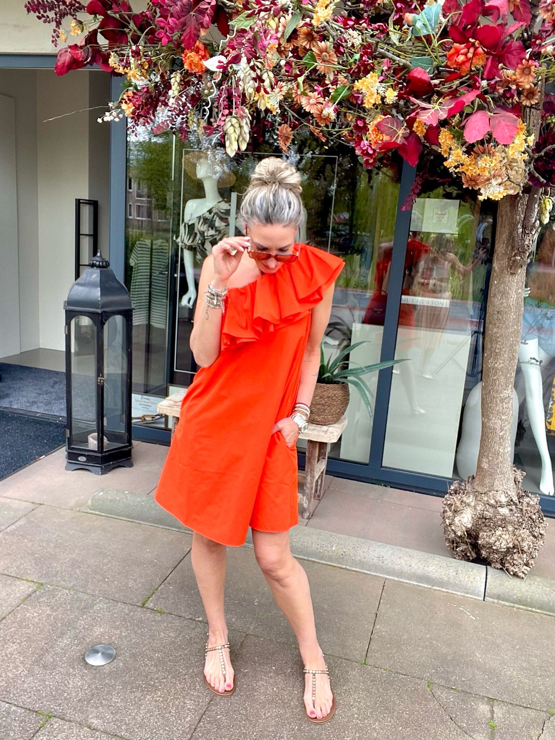 Essentiel Antwerp Asymmetric dress Juicer