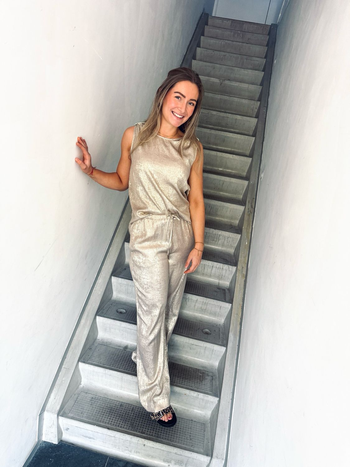 Dante6 Dante6-Ido metallic effect pants 261342