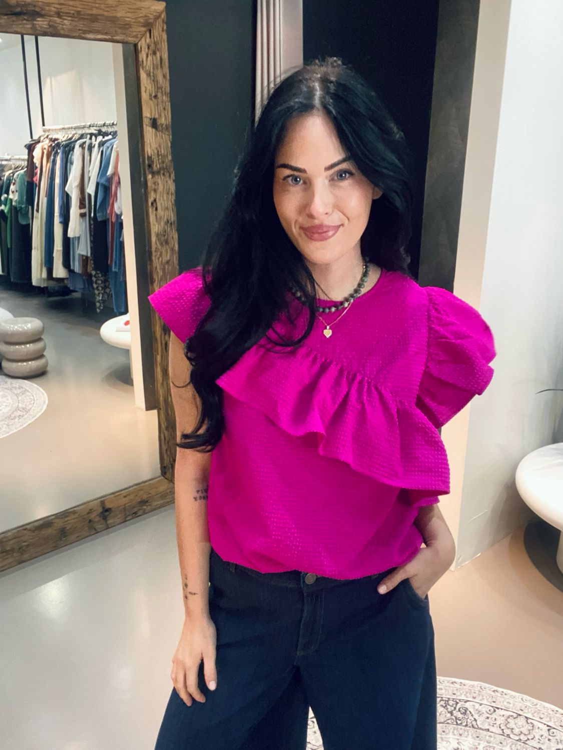 Essentiel Antwerp Ruffle top Joojoo