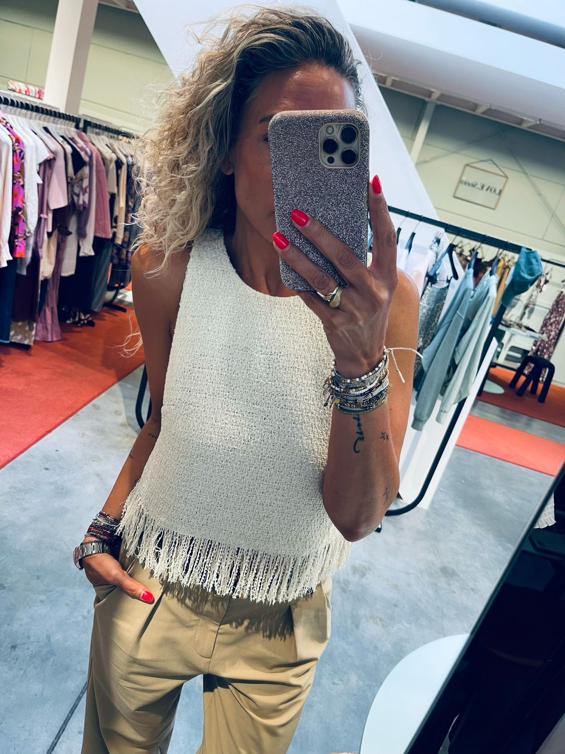 Dante6 Dante6-Nolise fringe bouclé halter t 261161