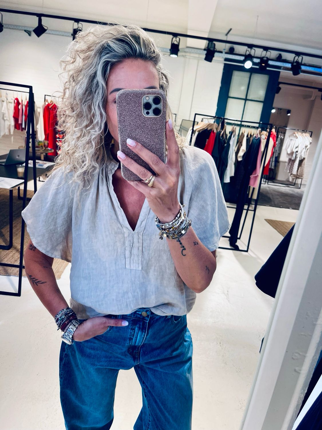 By-Bar vina linen blouse 26112040