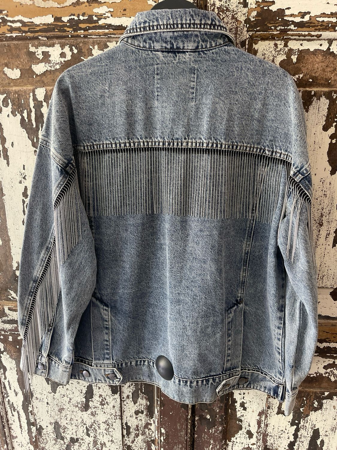 Co'couture Denice CC Denim Fringe Jacket 500114