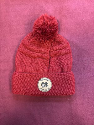 Maroon Cable Knit Hat