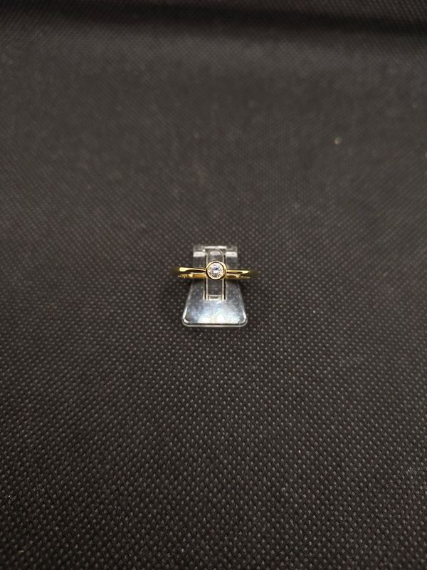 Ring aus 585 Gelbgold mit Brillant