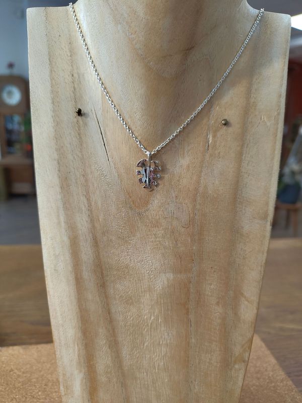 Anhänger Silber Monstera Blatt