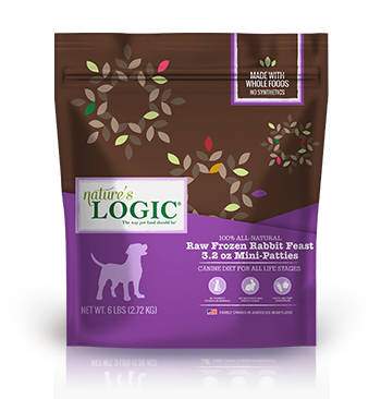 Nature's logic raw frz rabb Mini patti 3lb (858155001768)