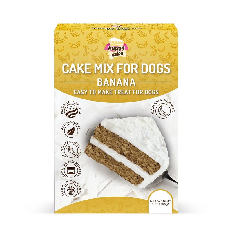 Puppy Cake Cake Mix Banana Flavored Dog Treat oz - Main Image