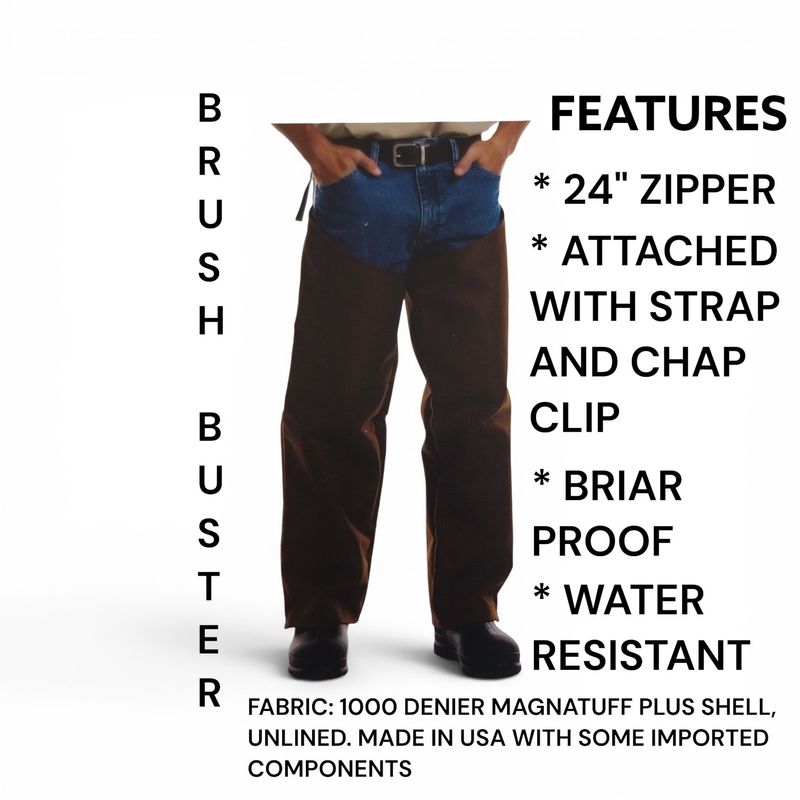 FROGLEGS, BRUSH BUSTER, UNLINED CHAPS
