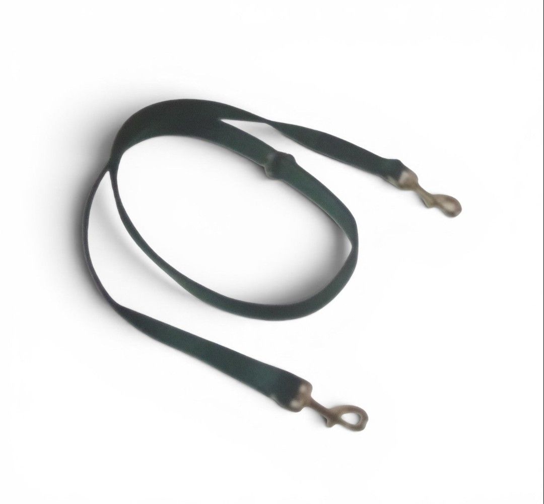 1" WIDE NYLON LEAD WITH CENTER RING &amp; 2 SNAPS(STRAIGHT OR WITH CHAIN)