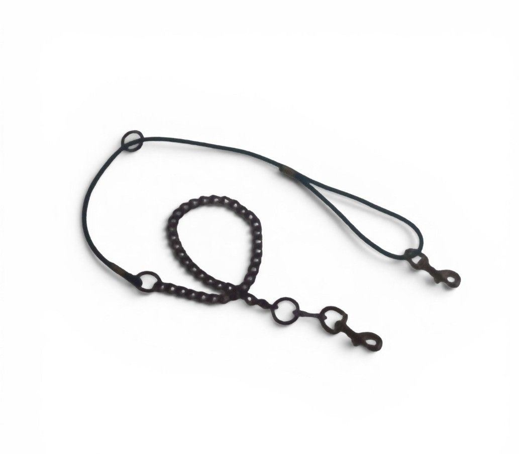 1/4" BETA COATED ROPE CENTER RING&amp; 2 SNAPS ( STRAIGHT OR CHAIN)