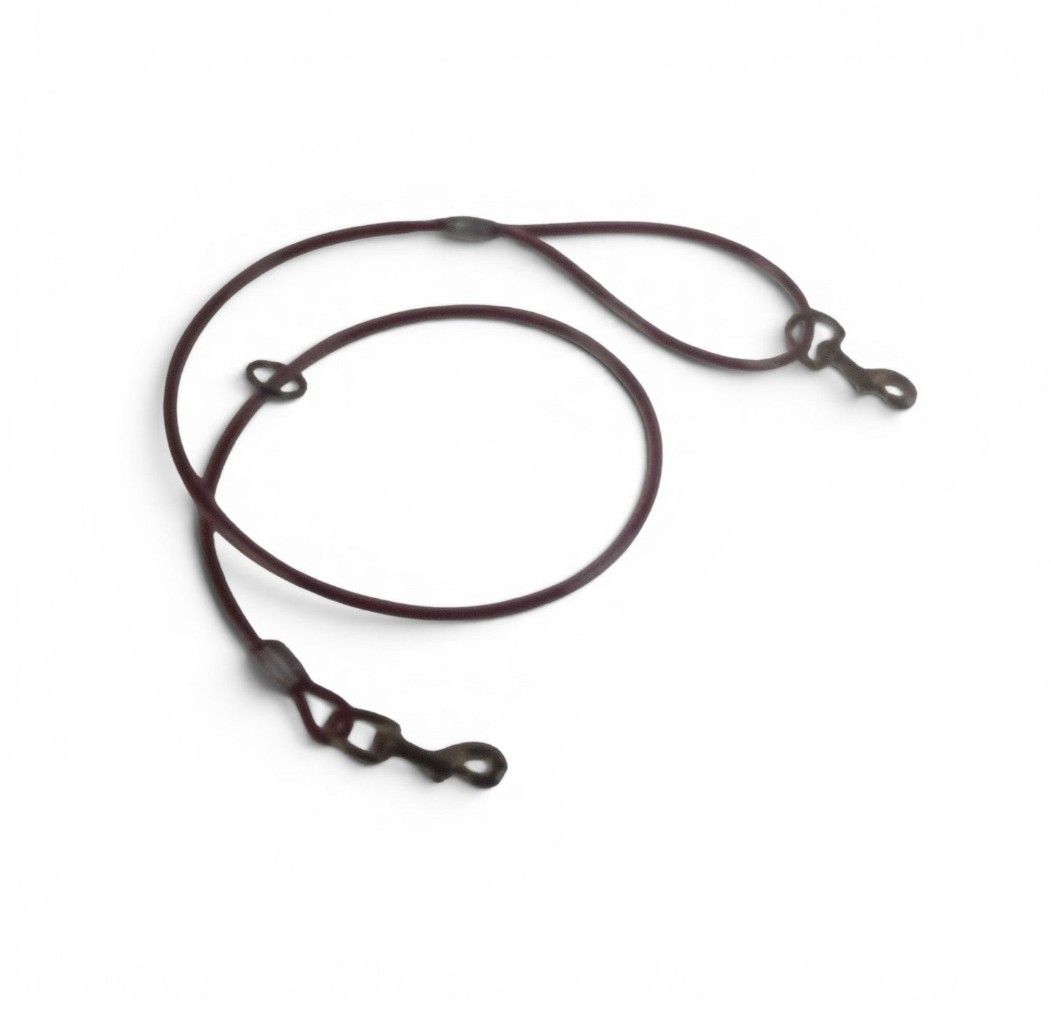 3/4" WIDE CABLE LEAD, CENTER RING &amp; 2 SNAPS