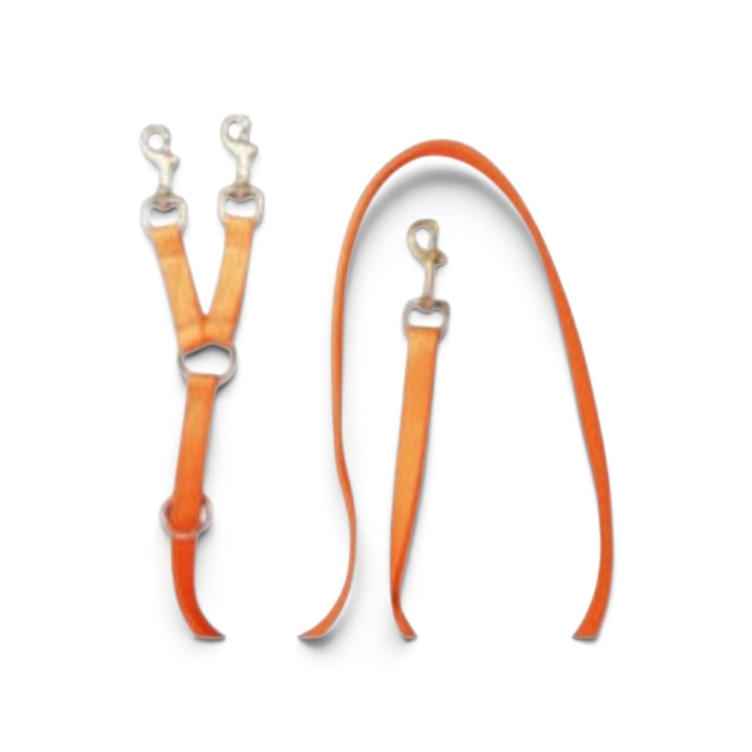NYLON TREE LEADS 3/4"W - 5'L 2ply CENTER RING &amp; 2 SNAPS 