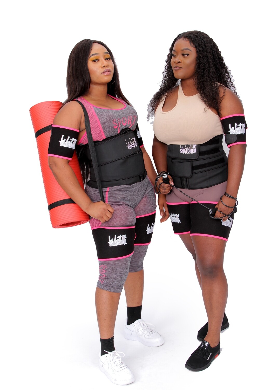 waist trainer with arm and thigh grip