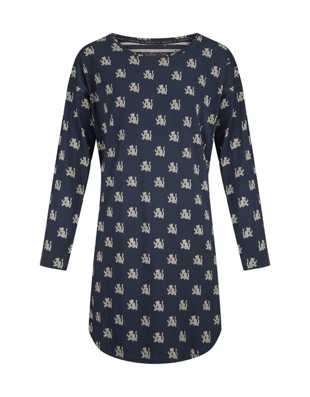 Women big shirt D37160-38 Navy Charlie Choe