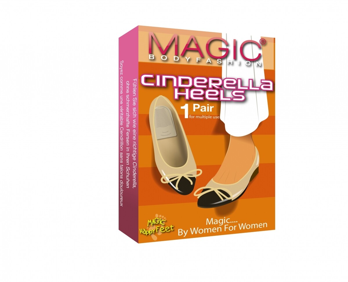 Cinderella heels 60CH Transparant MAGIC, Size: ONE